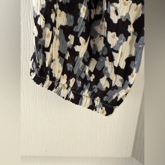 Billabong Button-Up Maxi Dress XS Black Floral Tie Waist Long Sleeve - Picture 9 of 12